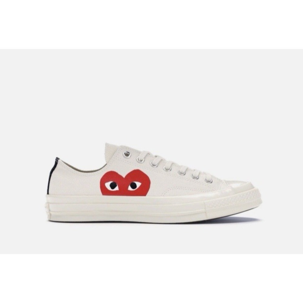 Converse x Comme des Garcons Size M7/W9‎ PLAY Chuck 70 Low Milk Sneakers *READ